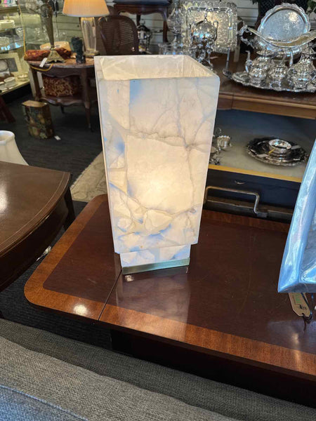 Pair Of Alabaster Lamps