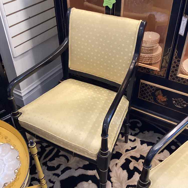 Hickory Chair Gold  Chair with Black Frame
