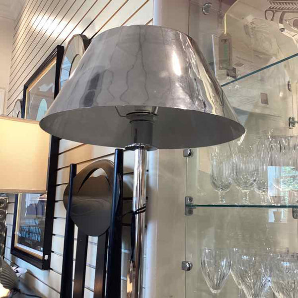Skinny Silver Floor Lamp