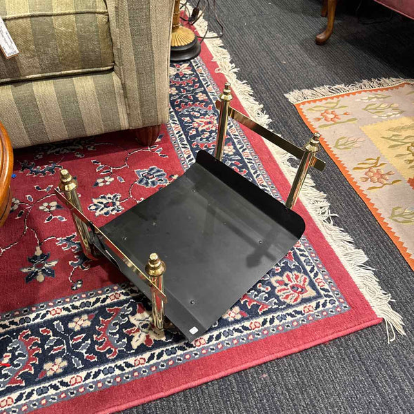 Metal & Brass Wood Holder Bin