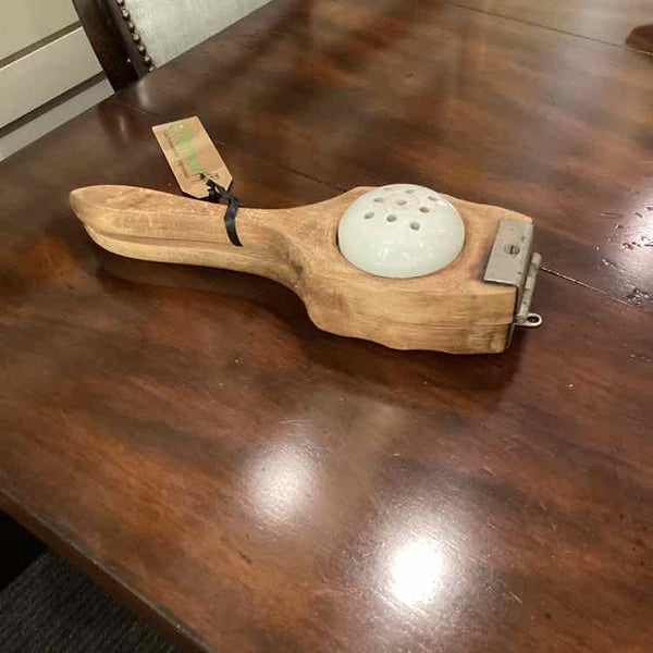 Antique Wood & Ceramic Juicer