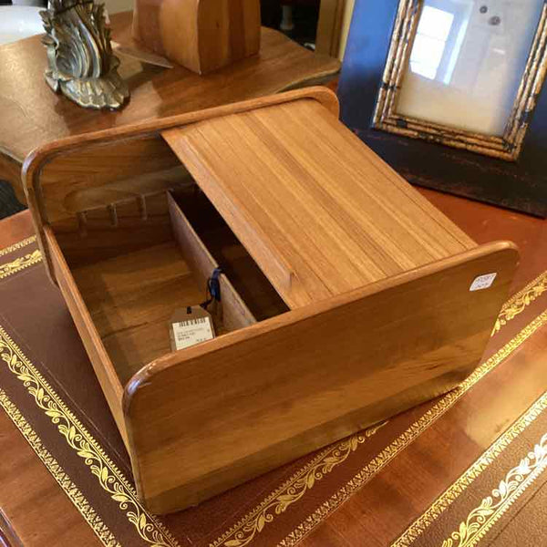 Vintage Mid Century Teak Desk Organizer