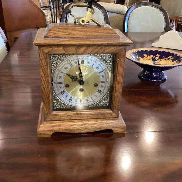 Howard Miller Oak Mantel Clock