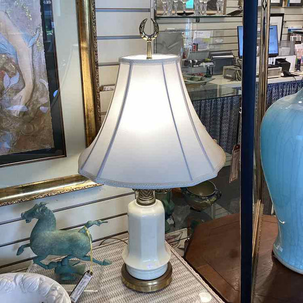 Off White Porcelain Lamp