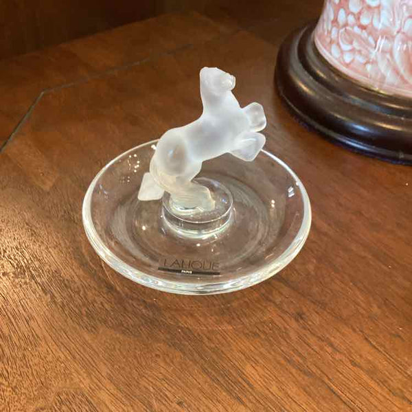 Lalique Kazak Rearing Horse Dish