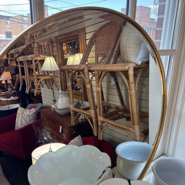 Round Beveled Mirror