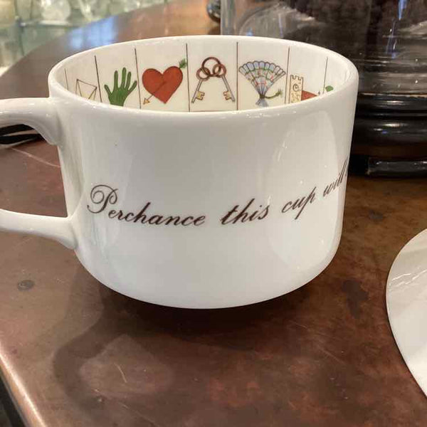Staffordshire Zodiac Fortune Teller Cup & Saucer