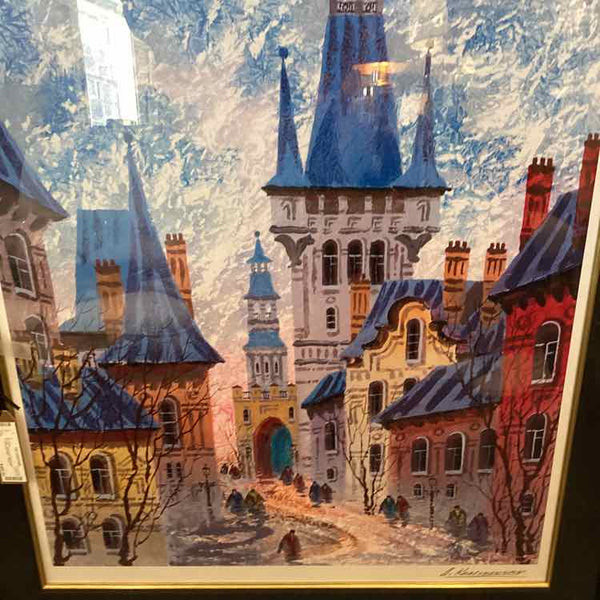 "Street Of Old Prague" Seriolithograph by Krashyansky