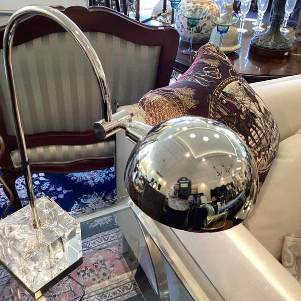Silver Lamp With Acrylic Base