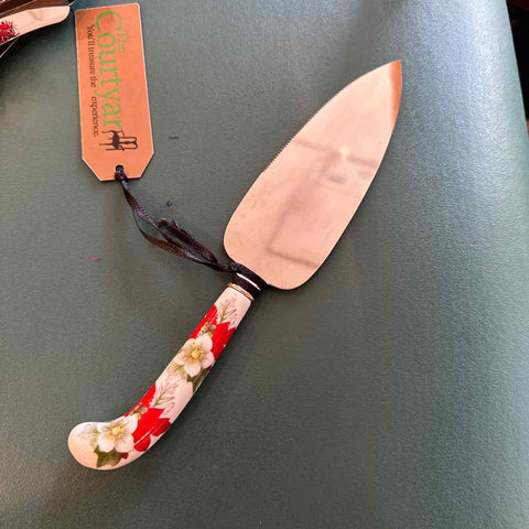 Prill Sheffield Poinsettia Cake Server