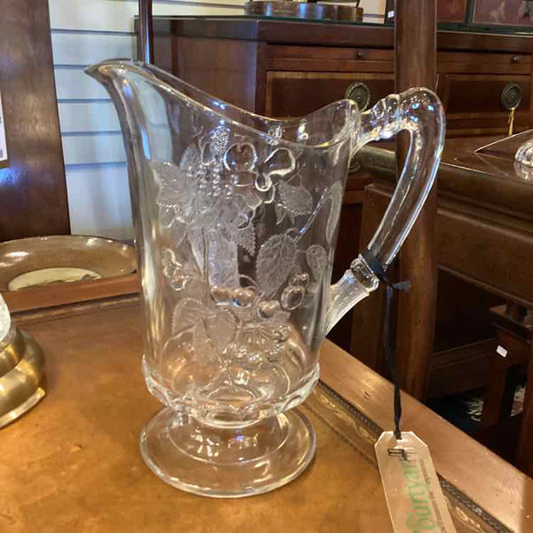 Footed Cornucopia Pitcher