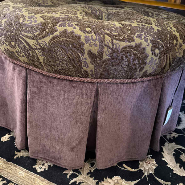 Mauve Tapestry Ottoman