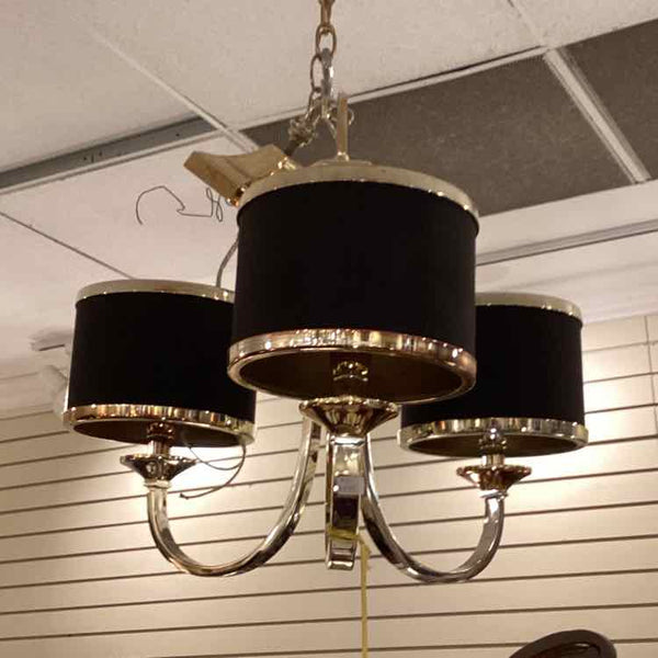 Silver And Black Contemporary Chandelier