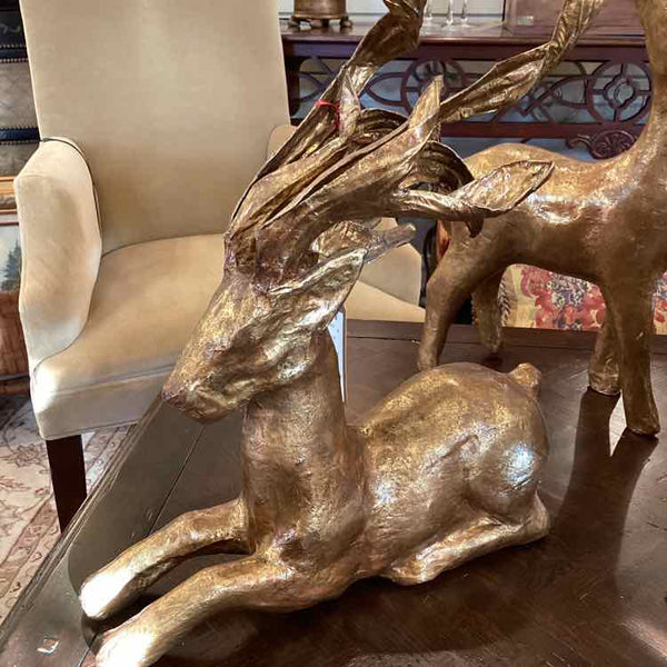 Pr. Goldleaf Reindeer (paper mache)