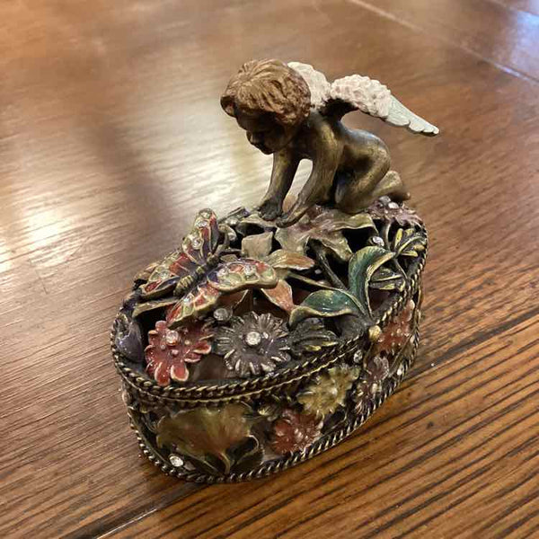 Angel & Butterfly Trinket Box
