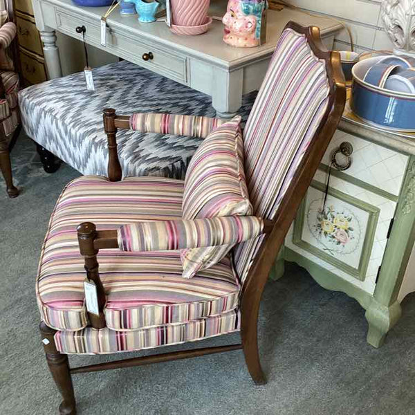 Ethan Allen Striped Chair