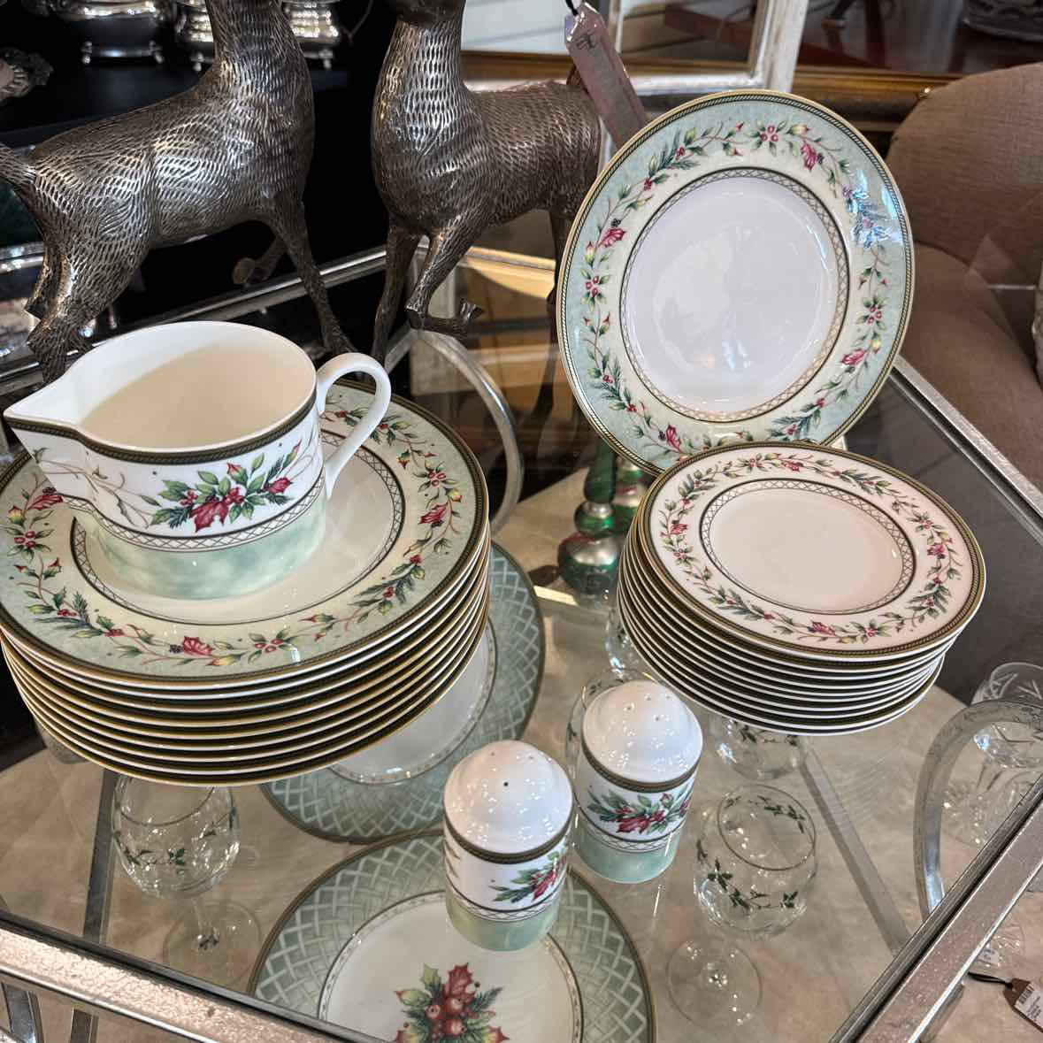 Fitz & Floyd "Winter Holiday"  10 Place Settings