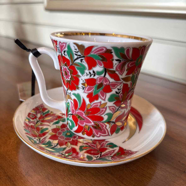 Imperial Rooster Cup & Saucer
