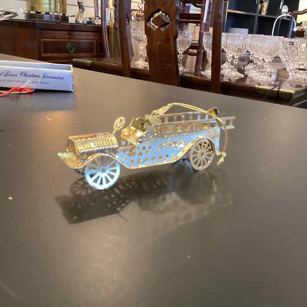 Brass Fire Truck Ornament