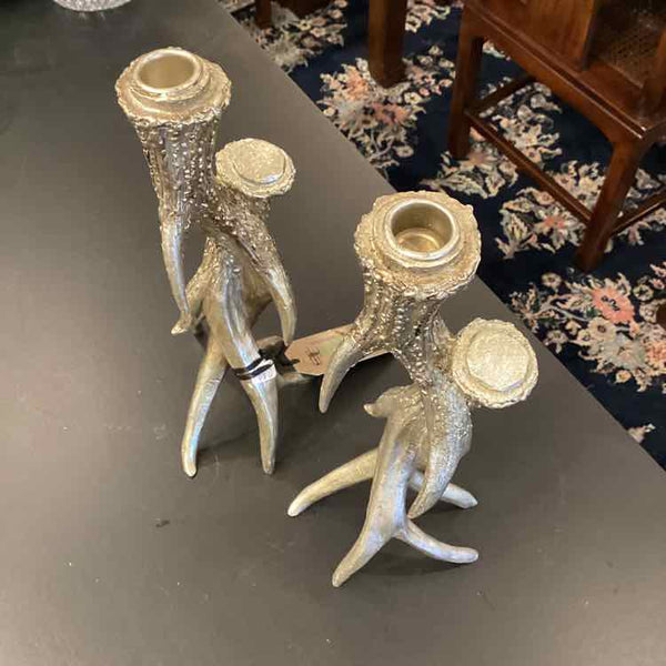 Pair Antler Candlesticks