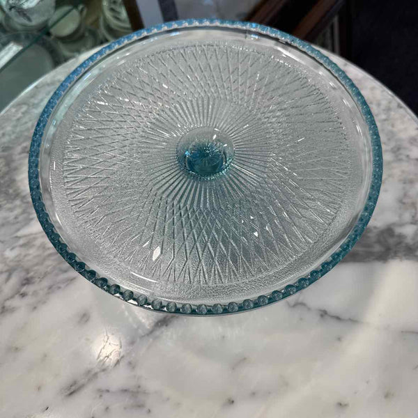 Light Blue Cake Plate Stand