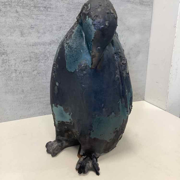 Tony Evans Raku Penquin - Pottery