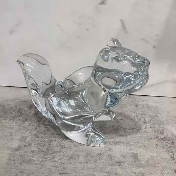Clear Crystal Squirrel Dish