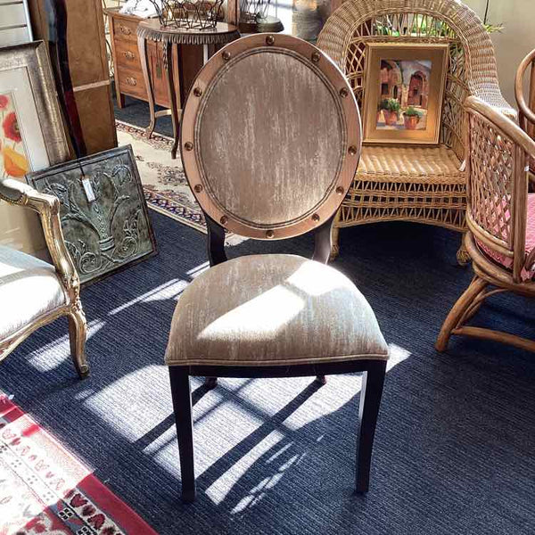 Eight White & Gold  Side Chairs