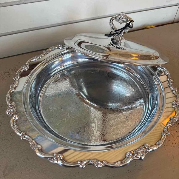 Silverplate Casserole Dish With Lid