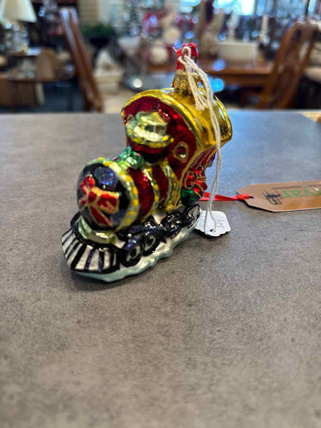 Rdko Glass Train Ornament