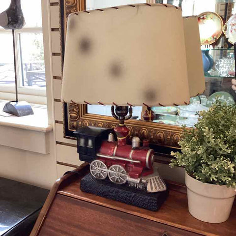Red Locomotive Lamp