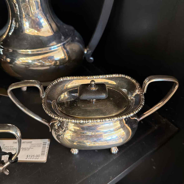 4 Piece English Sheffield Coffee Service