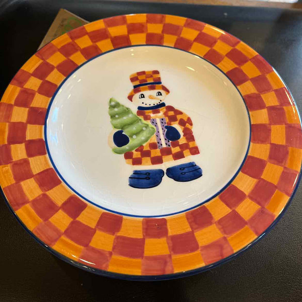 Block Christmas Plates