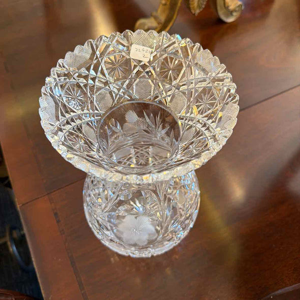 Antique Cut Glass Vase