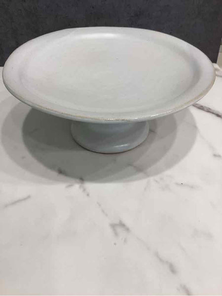 Cream Pottery Compote