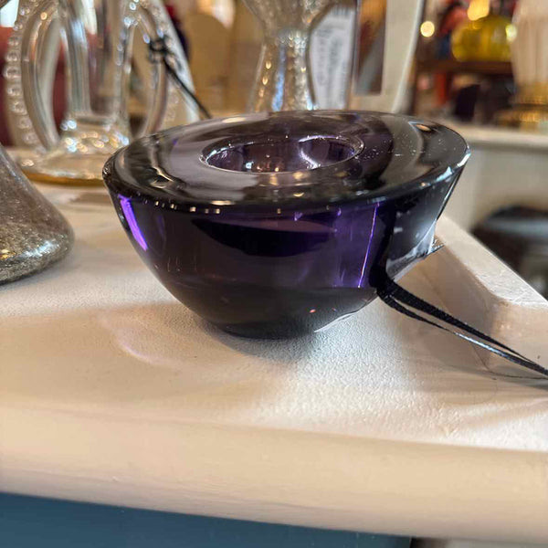 Orrefors "Delight" Plum Votive