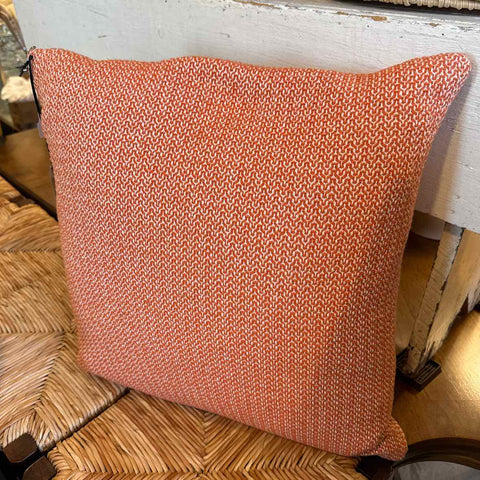 Orange And Cream Down Pillow