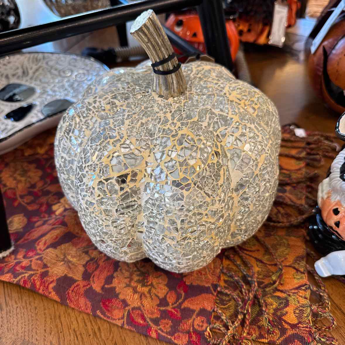 Mosaic Mirror Pumpkin