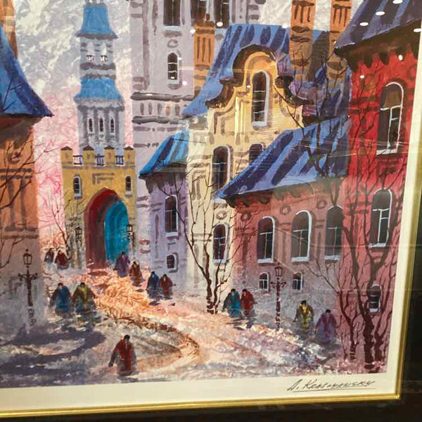 "Street Of Old Prague" Seriolithograph by Krashyansky