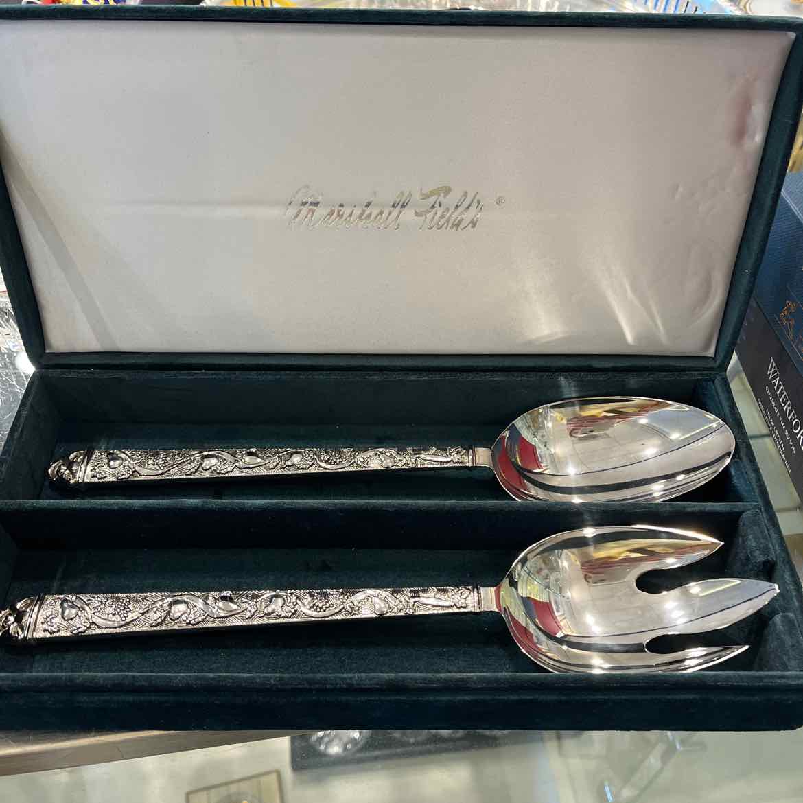 Silverplate Serving Fork And Spoon