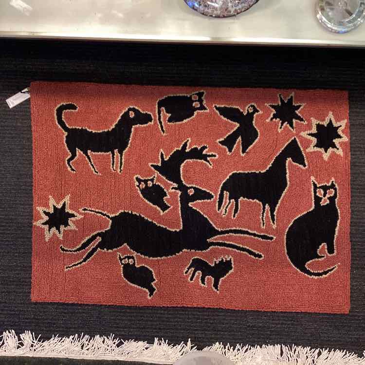 Hand Knotted Animal Rug