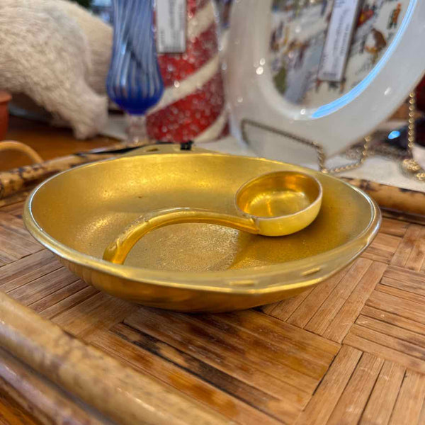 Pickard Gold Dish & Spoon