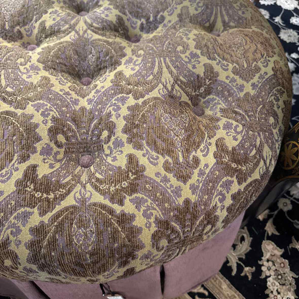 Mauve Tapestry Ottoman