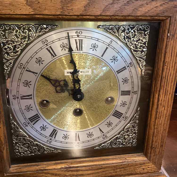 Howard Miller Oak Mantel Clock