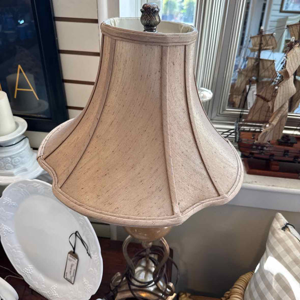 Gold, Metal & Quartz Lamp