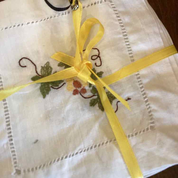Six Cocktail Napkins