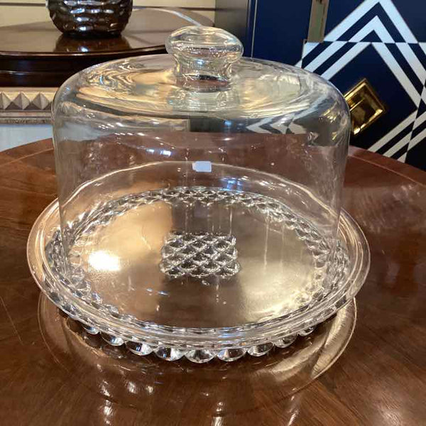 Glass Cake Plate With Dome