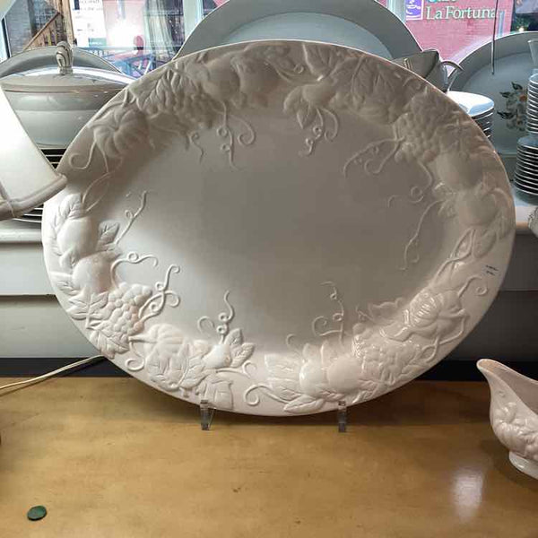 White Harvest Platter by Tabletops Gallery