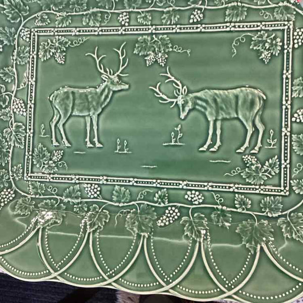 Green Reindeer Platter