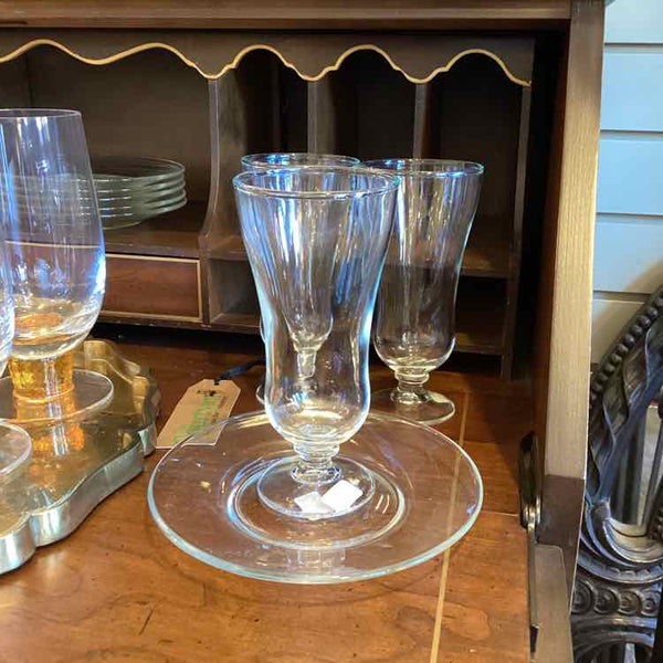 Set Of Six Parfait Dishes With Saucers